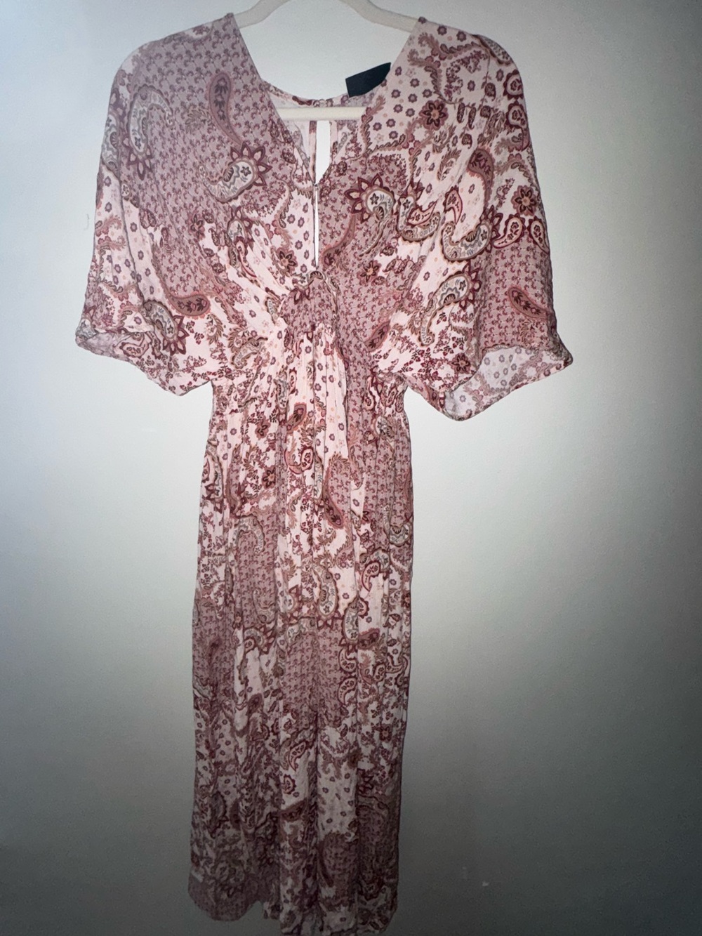 Paisley Maxi Dress V-Neck